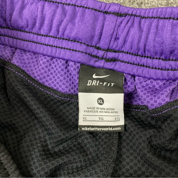 Nike Dri-Fit Black Purple Joggers Youth Size XL - Picture 5 of 12